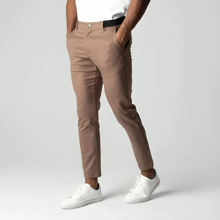 Men's Slim Fit Stretch Chinos – Smart Casual Tapered Trousers – view 8
