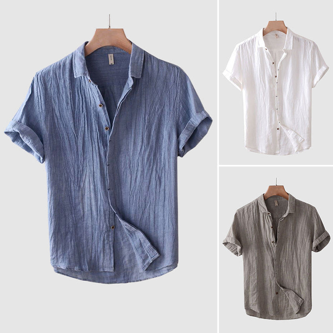 Men's Linen Short Sleeve Shirt – Breathable Summer Comfort – view 4