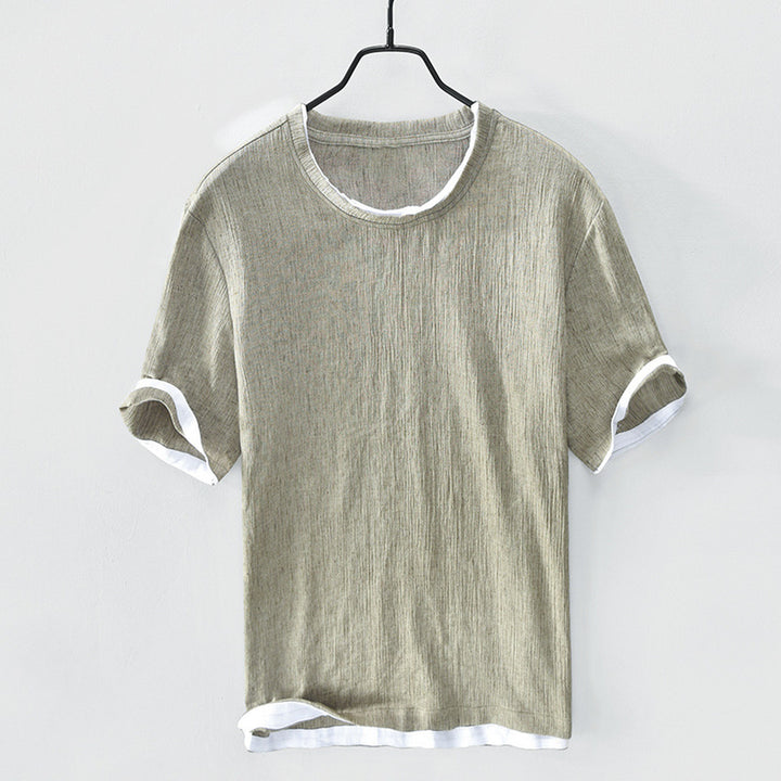 Men's Cotton Linen Shirt – Lightweight Breathable Button-Down – view 6