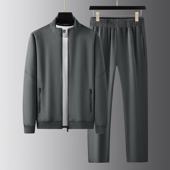 Men's Lycra Tracksuit – Sleek Tailored-Fit Zip-Up Two-Piece – view 3