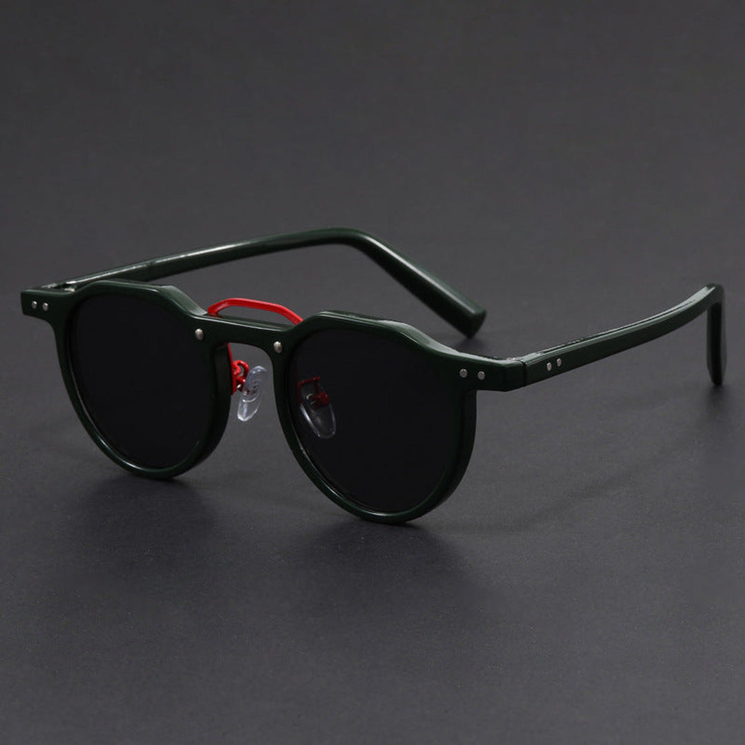 Unisex UV400 Sunglasses – Zenith Lightweight Retro Frames – White Tortoise