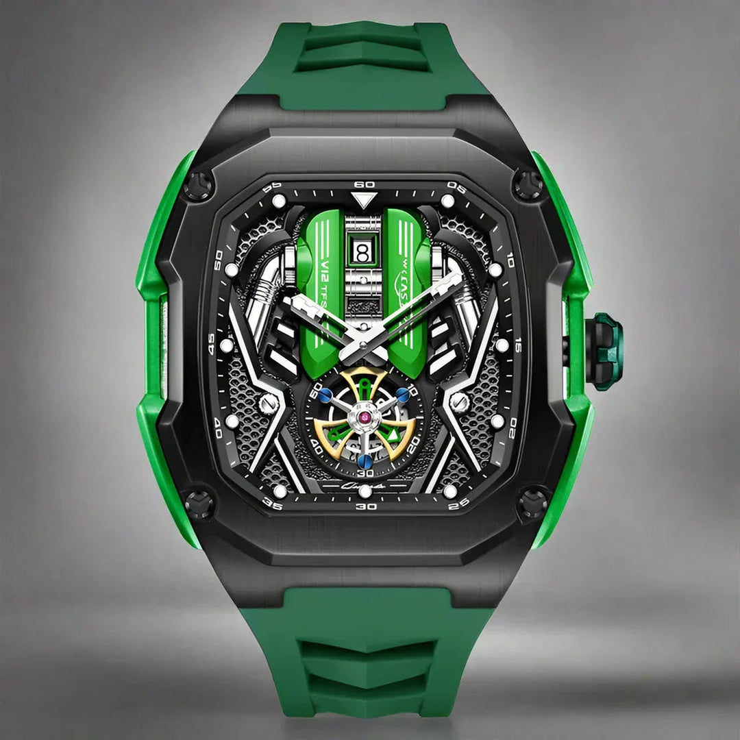 Men's Stainless Steel Chronograph Watch – Luminous Calendar Dial – view 10