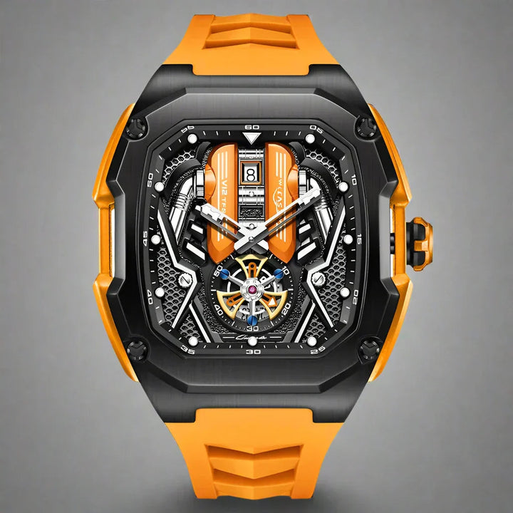 Men's Stainless Steel Chronograph Watch – Luminous Calendar Dial – view 12