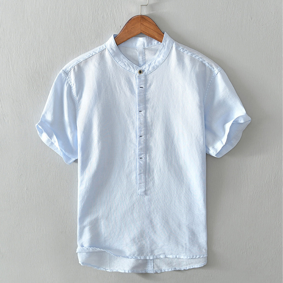 Men's Cotton-Linen Shirt – Breathable Minimalist Summer Style – view 3