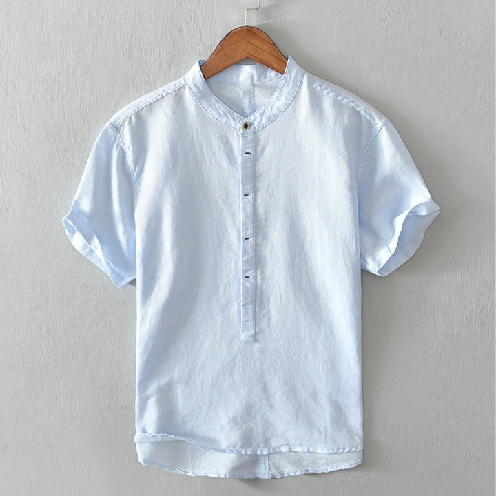 Men's Cotton-Linen Shirt – Breathable Minimalist Summer Style – view 3