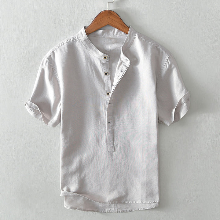 Men's Cotton-Linen Shirt – Breathable Minimalist Summer Style – view 5