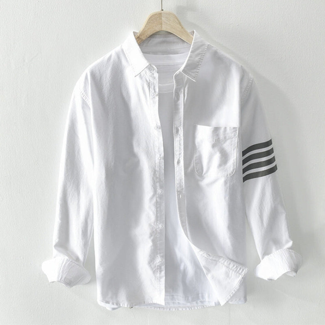 Men's Lightweight Cotton Shirt – Classic Button-Up with Pocket – view 3