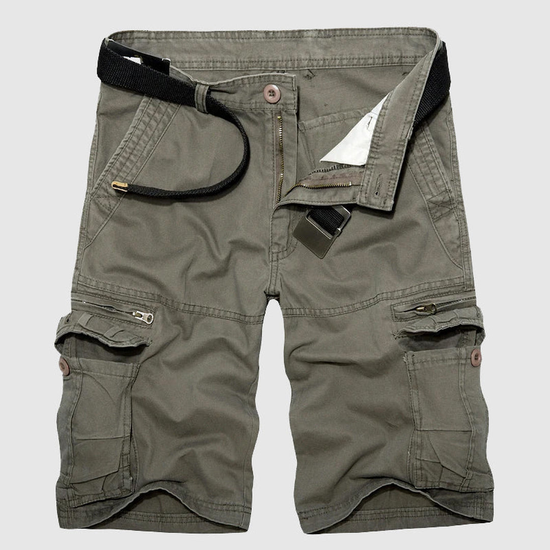 Men's Cotton Cargo Shorts – Explorer Zip-Pocket Summer Shorts – view 2