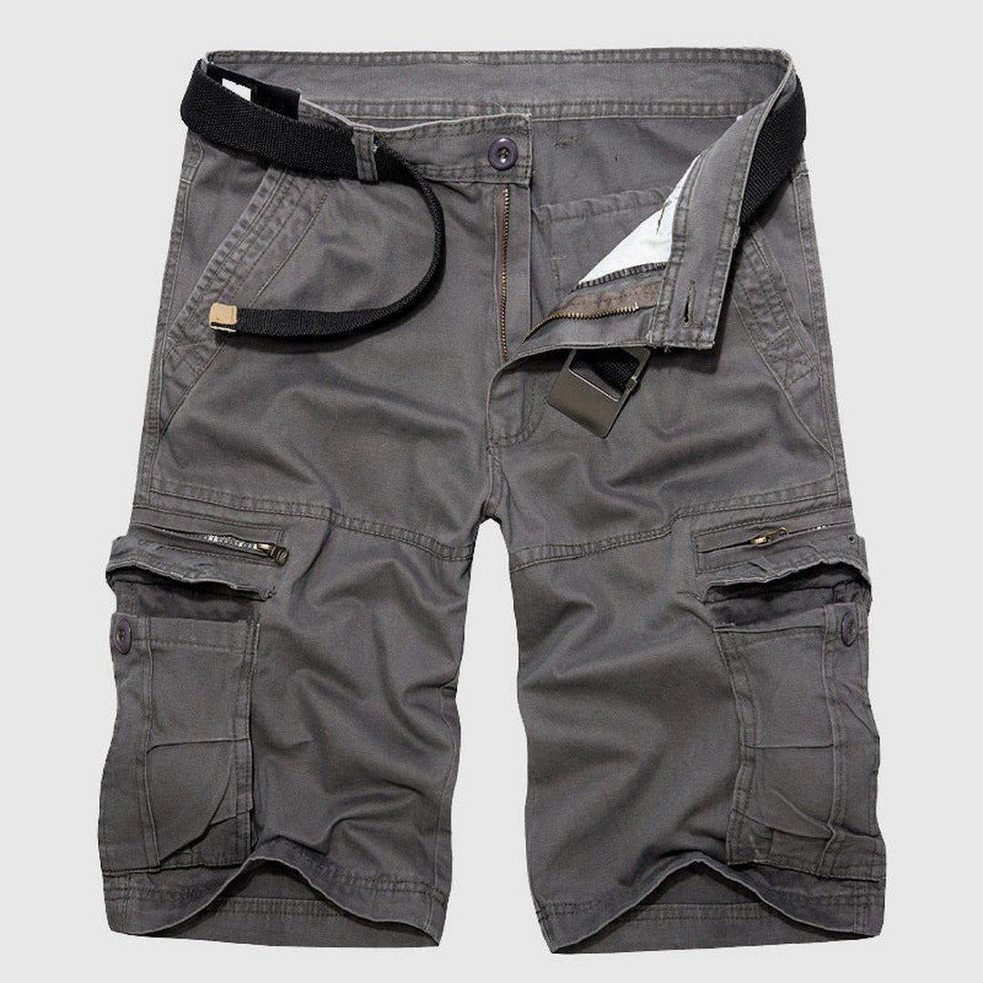 Men's Cotton Cargo Shorts – Explorer Zip-Pocket Summer Shorts – view 3