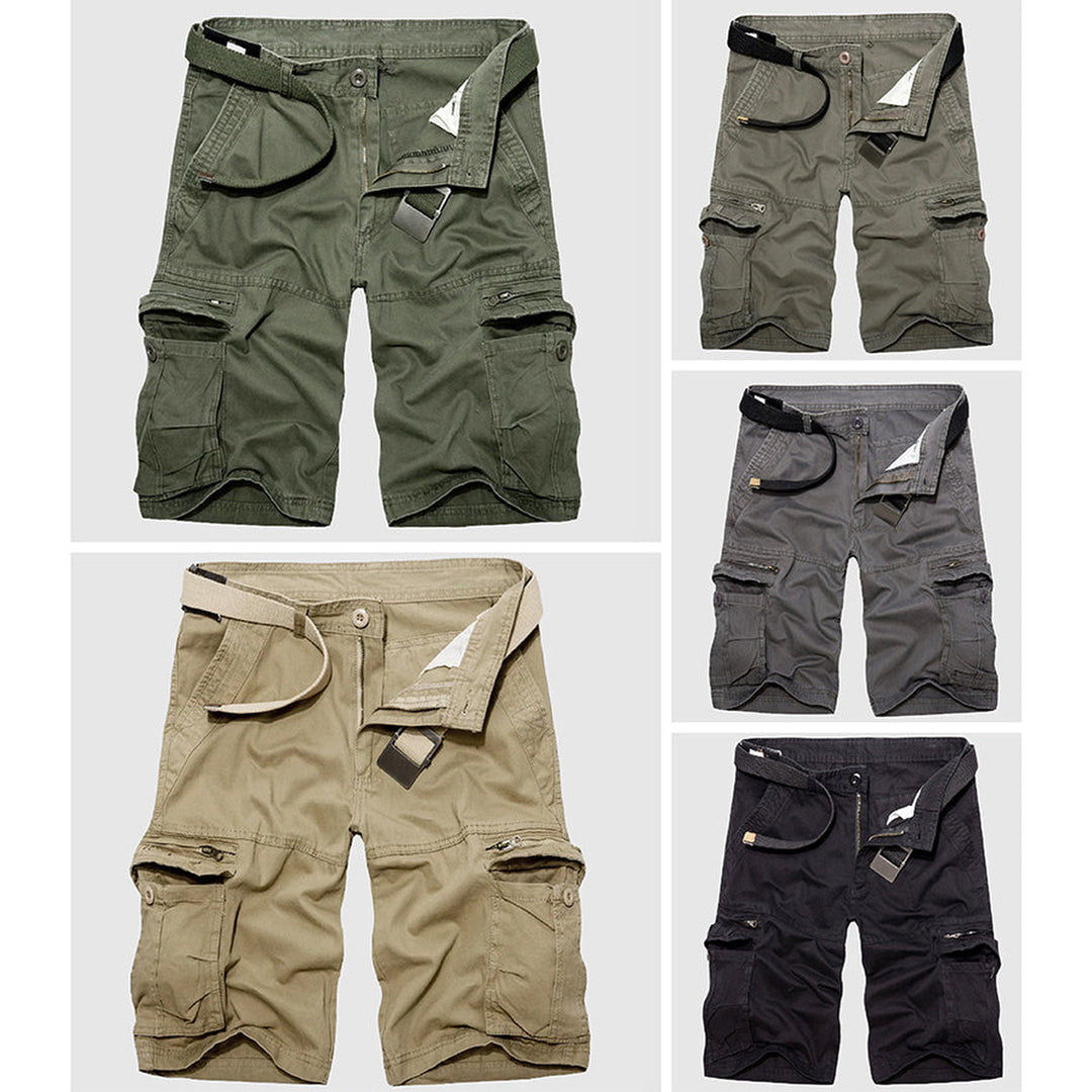 Men's Cotton Cargo Shorts – Explorer Zip-Pocket Summer Shorts – view 6