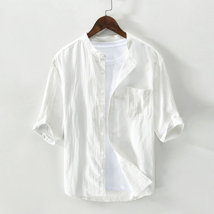 Sardinia Men's Pure Linen Shirt – Breathable Resort Style – view 7