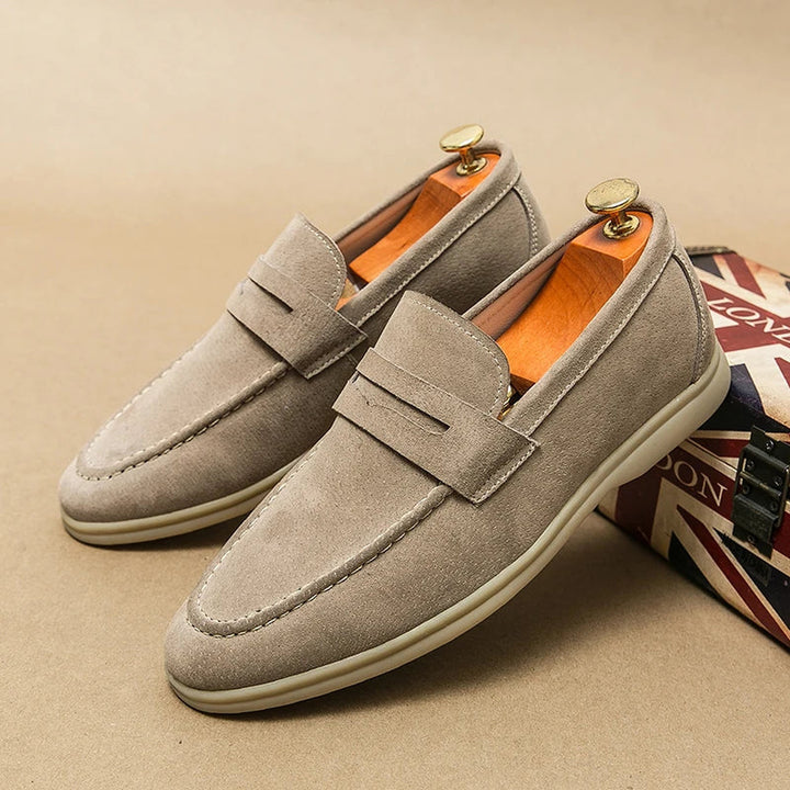 Men's Suede Slip-On Loafers – Milan Smart Casual Shoes – view 8