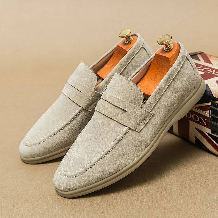 Men's Suede Slip-On Loafers – Milan Smart Casual Shoes – view 3