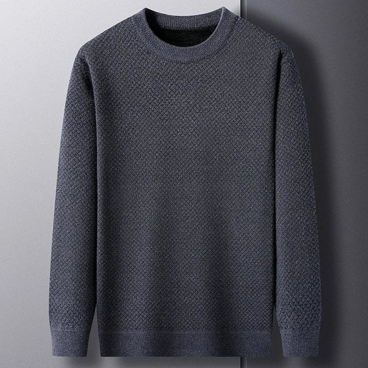 Men's Wool Textured Knit Jumper – Breathable All-Season Layer – view 2