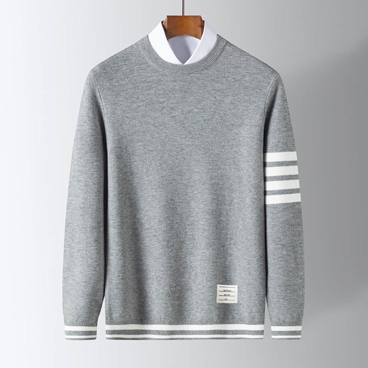Men's Camden Knit Jumper – Soft Tailored Crew Neck Sweater – view 2