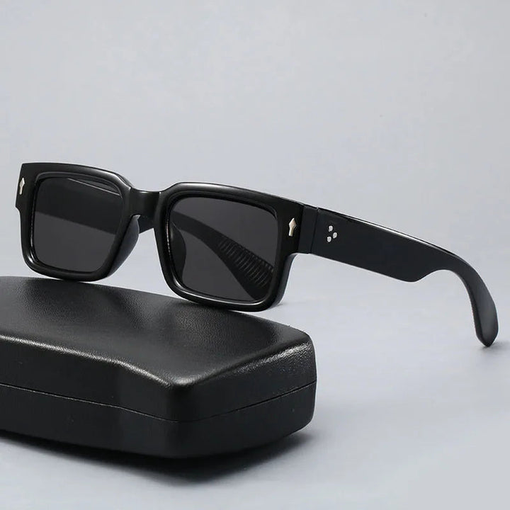 Aurora Sienna Sunglasses – Unisex UV Protection Retro Shades – Black