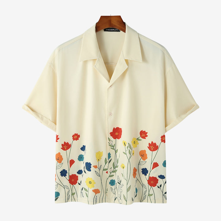 Men's Floral Print Shirt – Admiral Breathable Resort Style – view 2