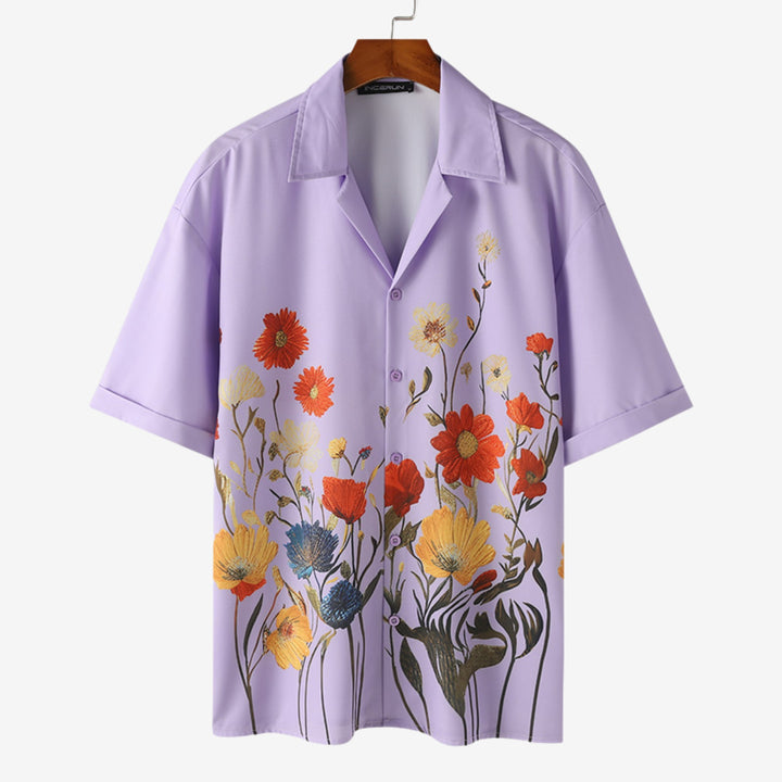 Men's Floral Print Shirt – Admiral Breathable Resort Style – view 7