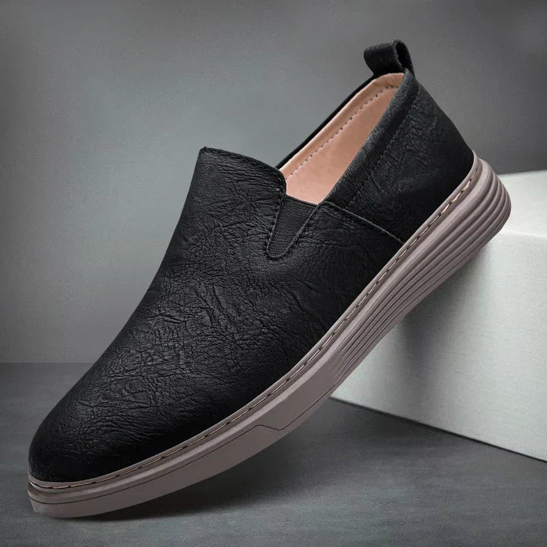 Men's Leather Loafers – Milano Slip-On Smart Casual Shoes – view 3