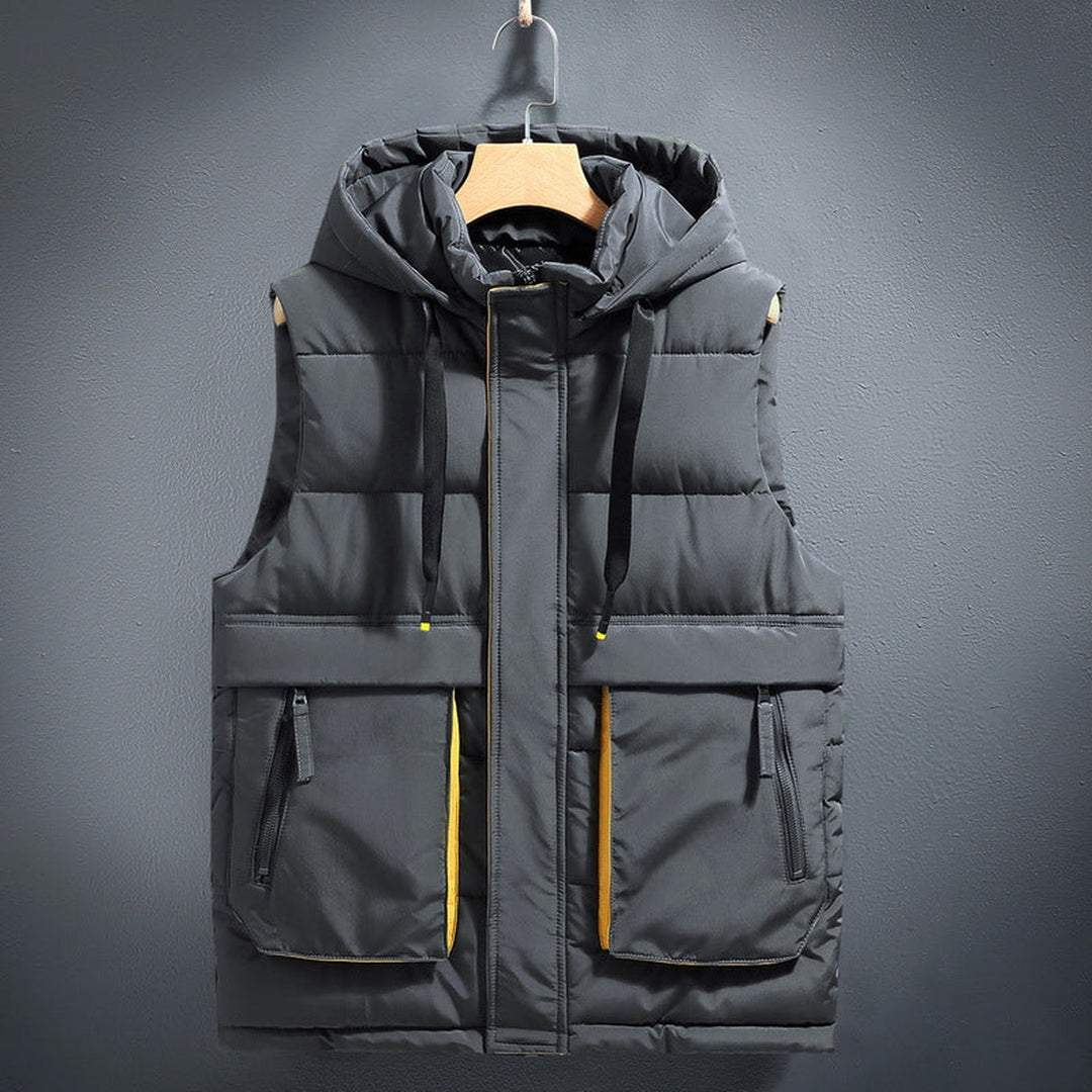 Men's Palermo Quilted Gilet – Water-Resistant Padded Vest – Khaki