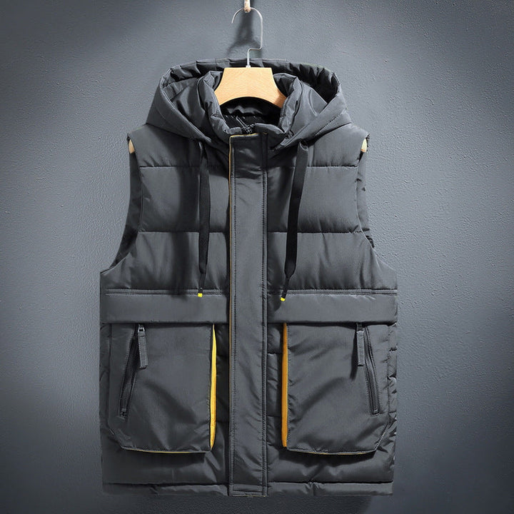 Men's Palermo Quilted Gilet – Water-Resistant Padded Vest – Khaki