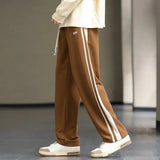 Men's Stripe Track Trousers – Relaxed Drawstring Comfort