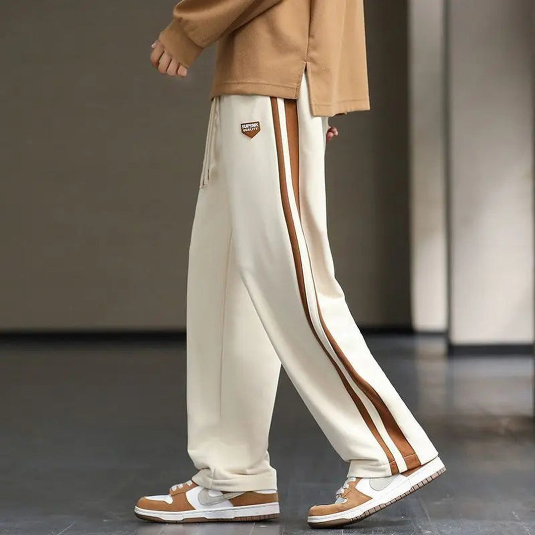 Men's Stripe Track Trousers – Relaxed Drawstring Comfort – view 2