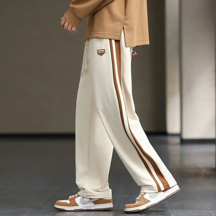 Men's Stripe Track Trousers – Relaxed Drawstring Comfort – view 2