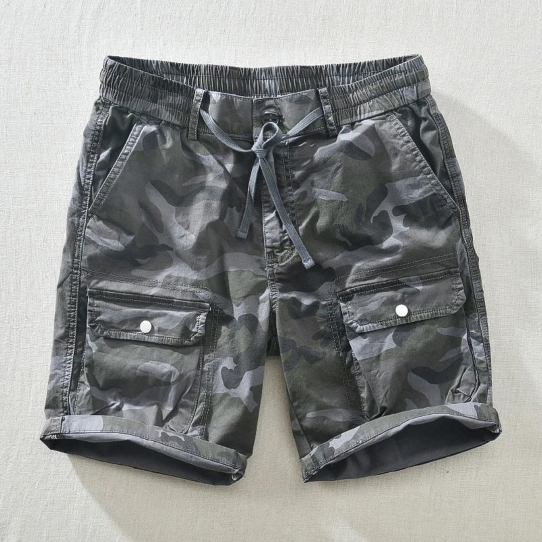Men's Camo Shorts – Barcelona Relaxed Fit Summer Streetwear – view 4