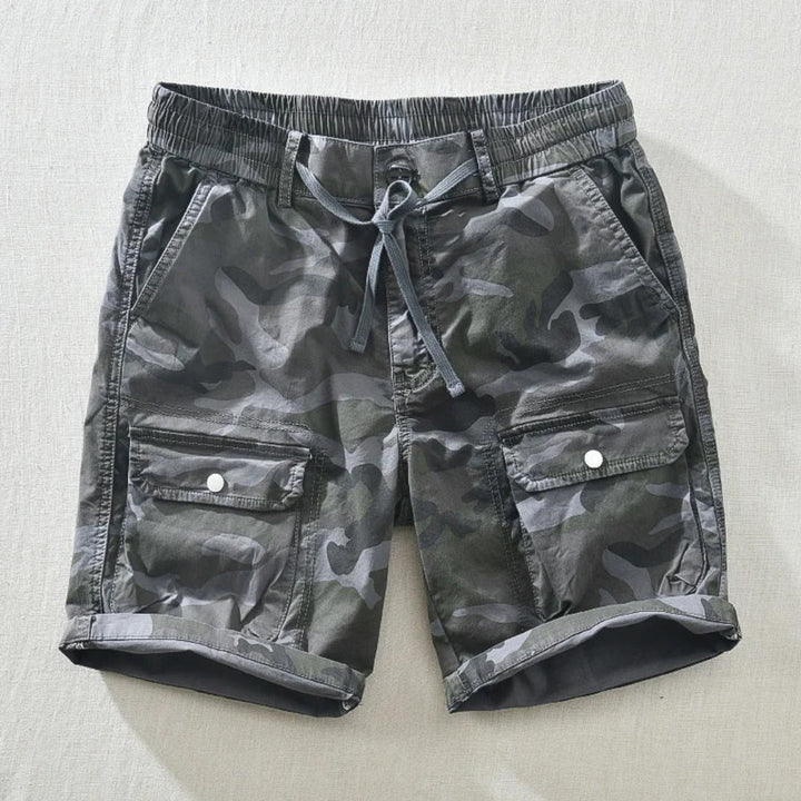 Men's Camo Shorts – Barcelona Relaxed Fit Summer Streetwear – view 4
