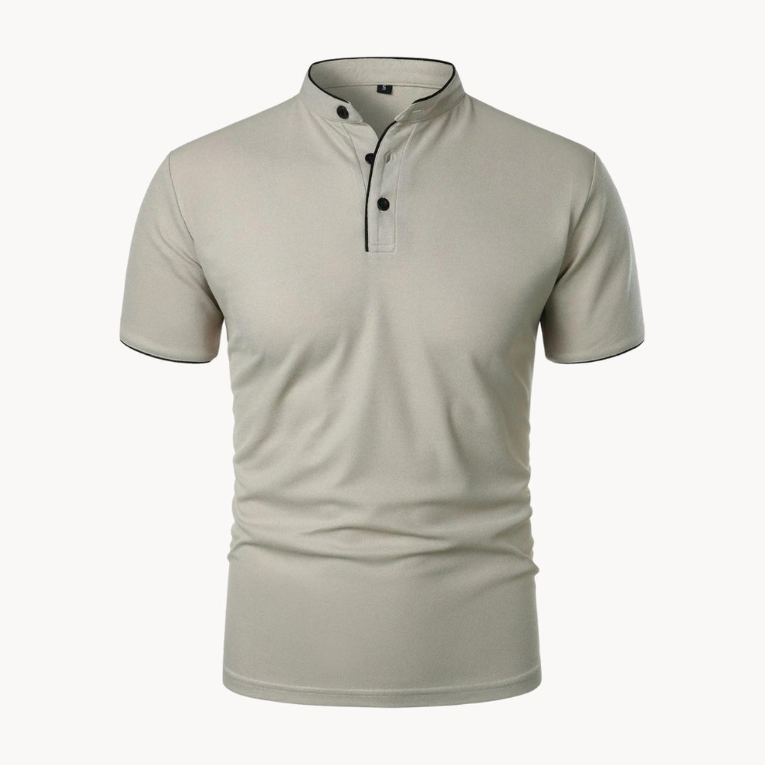 Men's Siena Cotton Polo Shirt – Classic Fit Everyday Smart-Casual – Grey