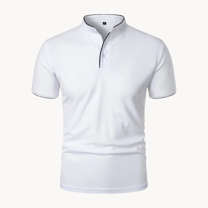 Men's Siena Cotton Polo Shirt – Classic Fit Everyday Smart-Casual – White