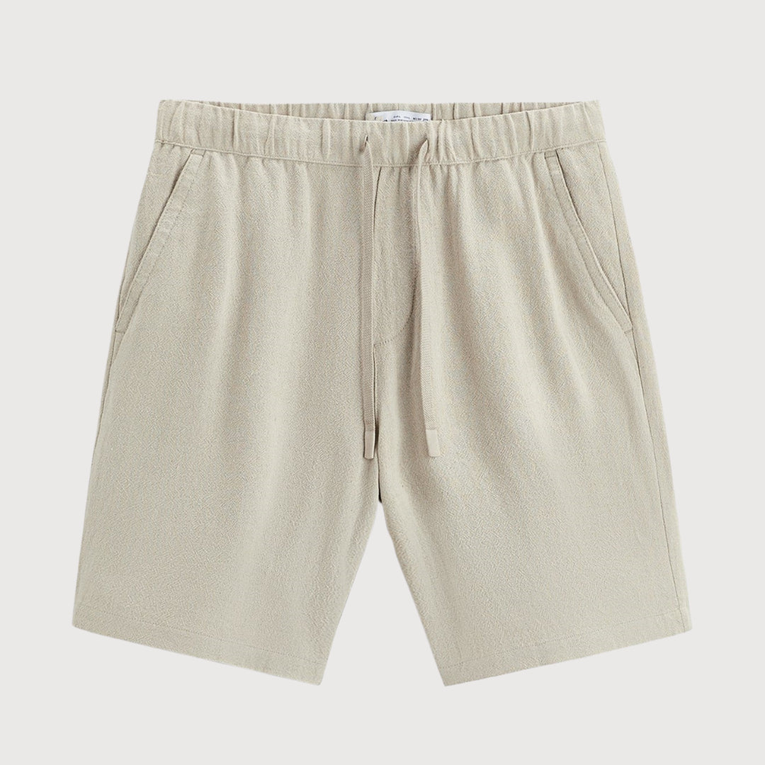 Men's Palermo Linen Shorts – Breathable Relaxed Summer Tailoring – Light Beige