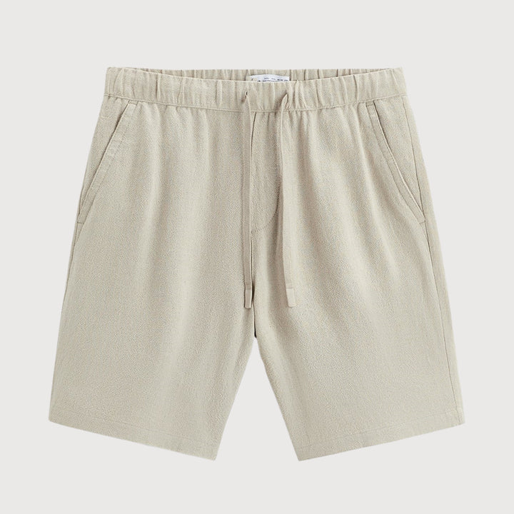 Men's Palermo Linen Shorts – Breathable Relaxed Summer Tailoring – Light Beige