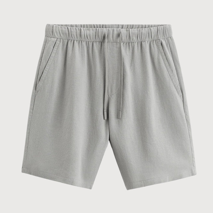 Men's Palermo Linen Shorts – Breathable Relaxed Summer Tailoring – Pearl Grey