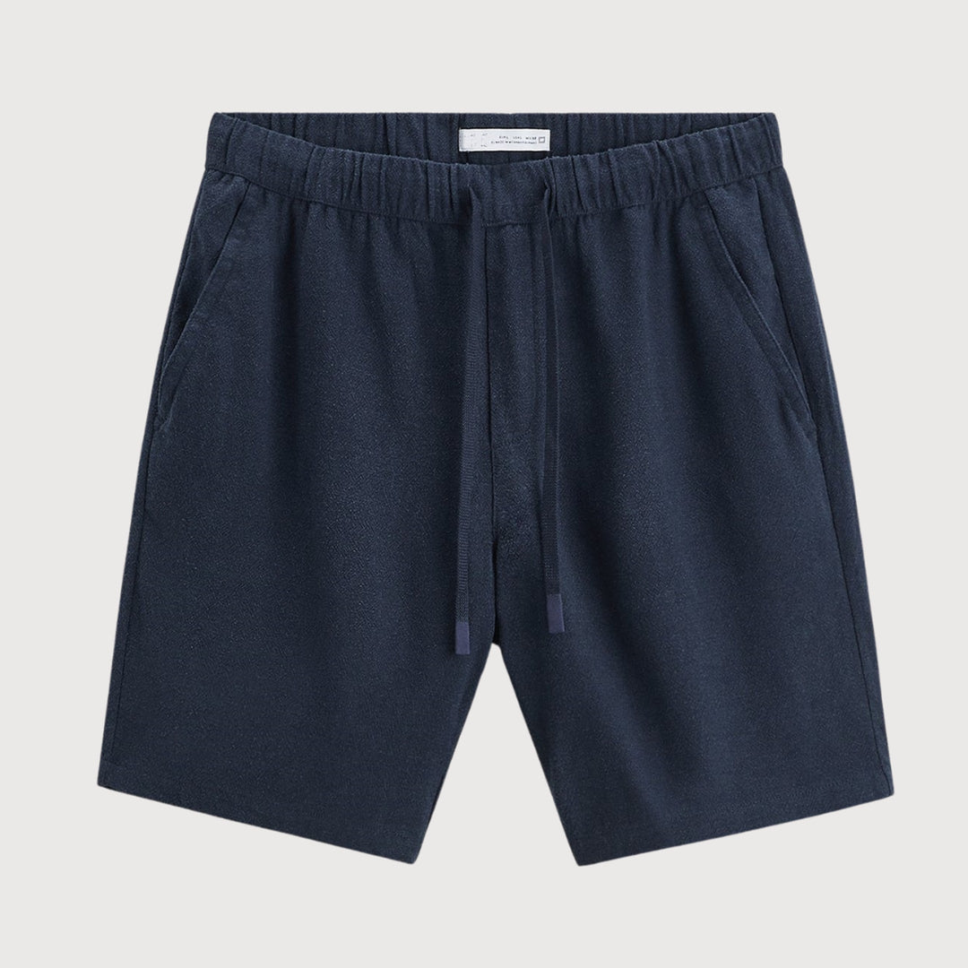 Men's Palermo Linen Shorts – Breathable Relaxed Summer Tailoring – Sea Blue