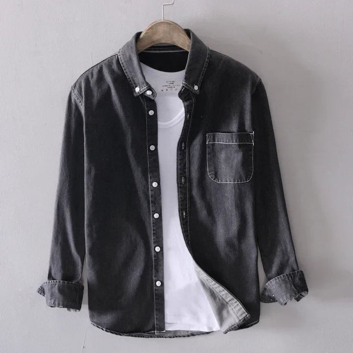 Men's Urban Denim Shirt – Modern Fit Casual Button-Up – view 2