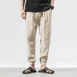 Men's Osaka Comfort Linen Trousers – Tapered Breathable Summer