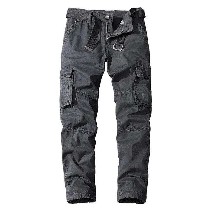 Men's Cotton Cargo Trousers – Durable Outdoor Utility Pockets – view 9