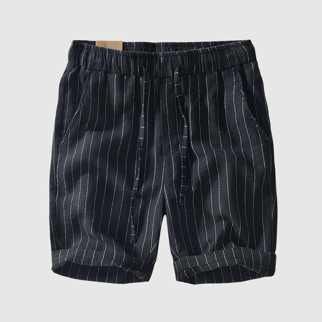 Men's Striped Linen Blend Shorts – Breathable Summer Style – view 2