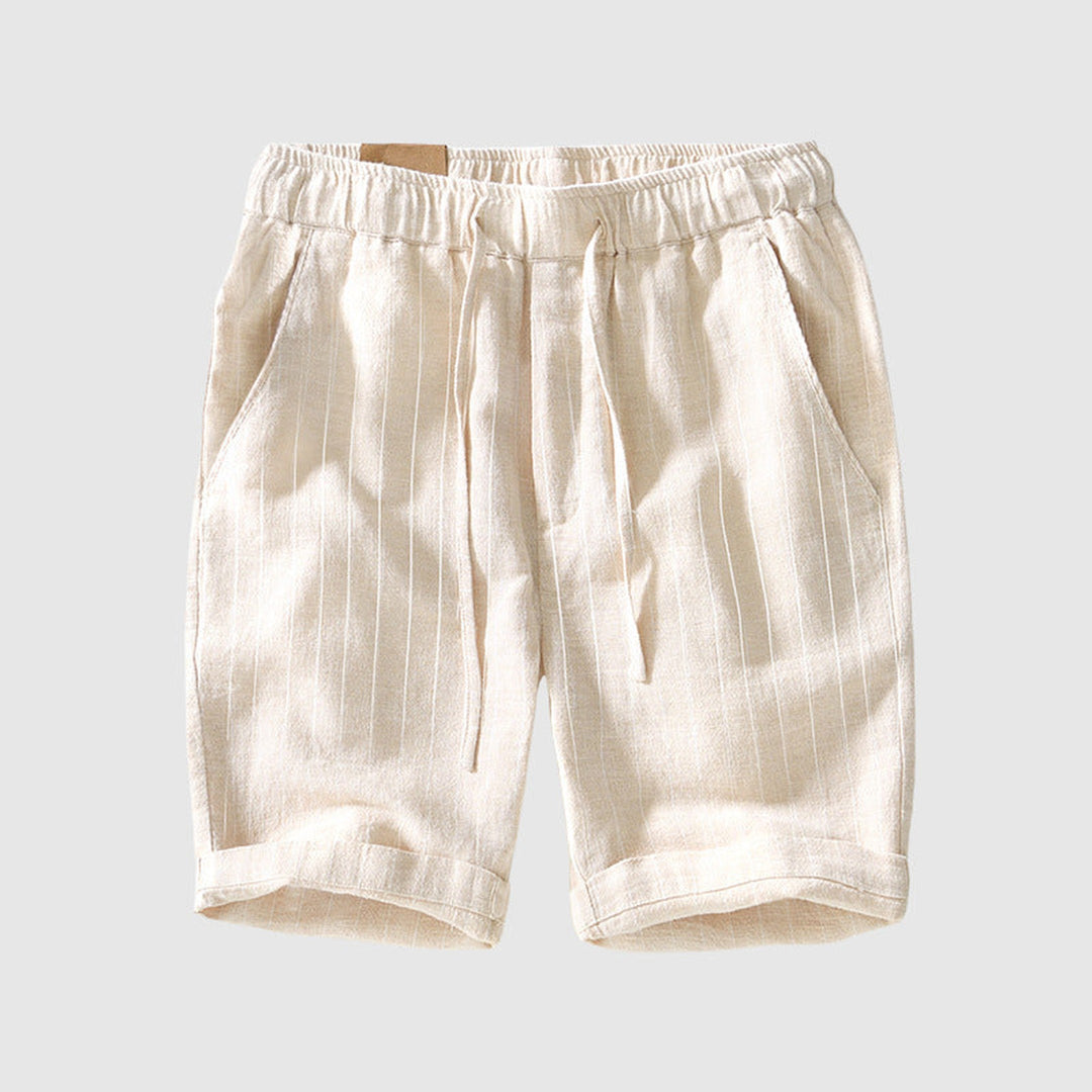 Men's Striped Linen Blend Shorts – Breathable Summer Style – view 4