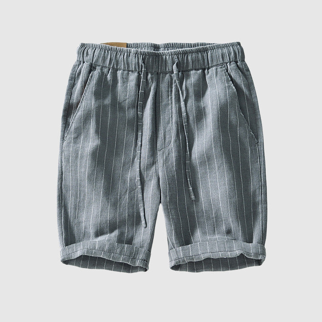 Men's Striped Linen Blend Shorts – Breathable Summer Style – view 5