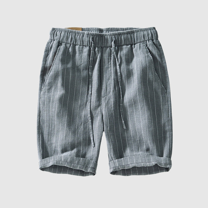 Men's Striped Linen Blend Shorts – Breathable Summer Style – view 5