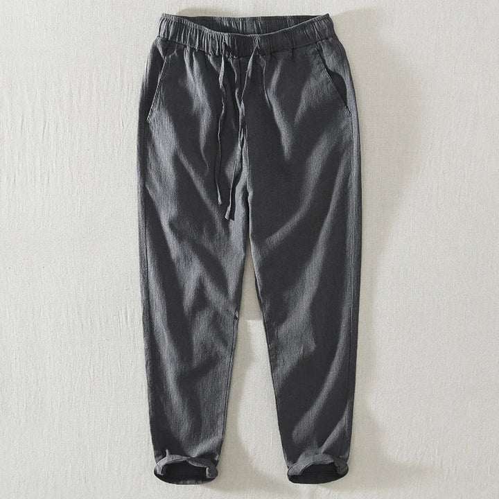 Men's Linen Relaxed-Fit Trousers – Breathable Japanese Style – view 6