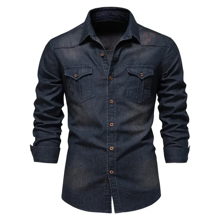 Men's Premium Denim Shirt – Versatile Smart Casual Layer – view 2