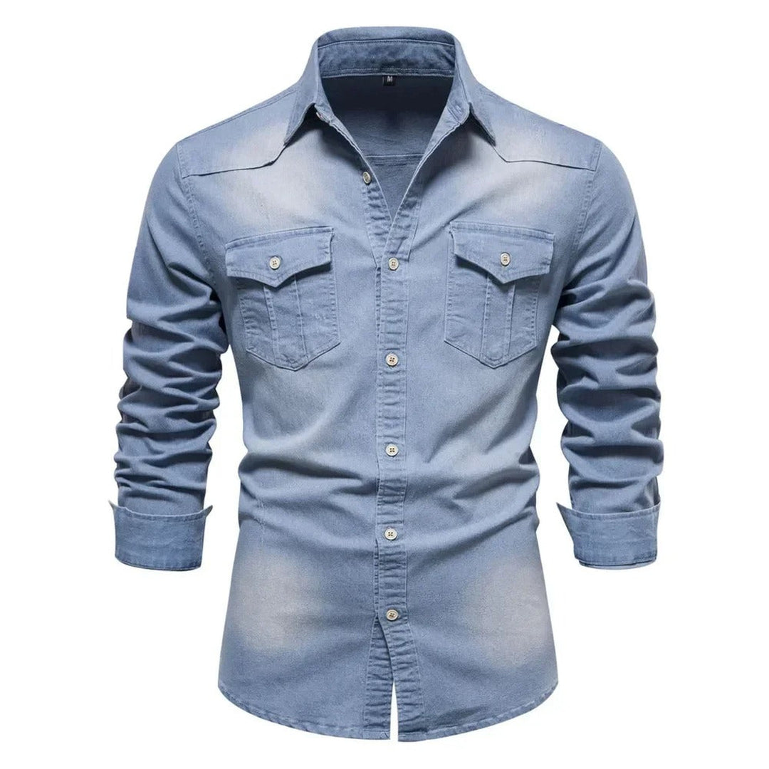 Men's Premium Denim Shirt – Versatile Smart Casual Layer – view 5