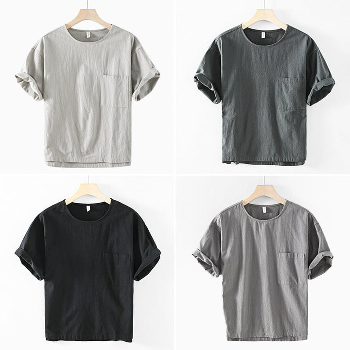 Men's Bordeaux Cotton T-Shirt – Relaxed Fit Everyday Essential – All 4 Colours