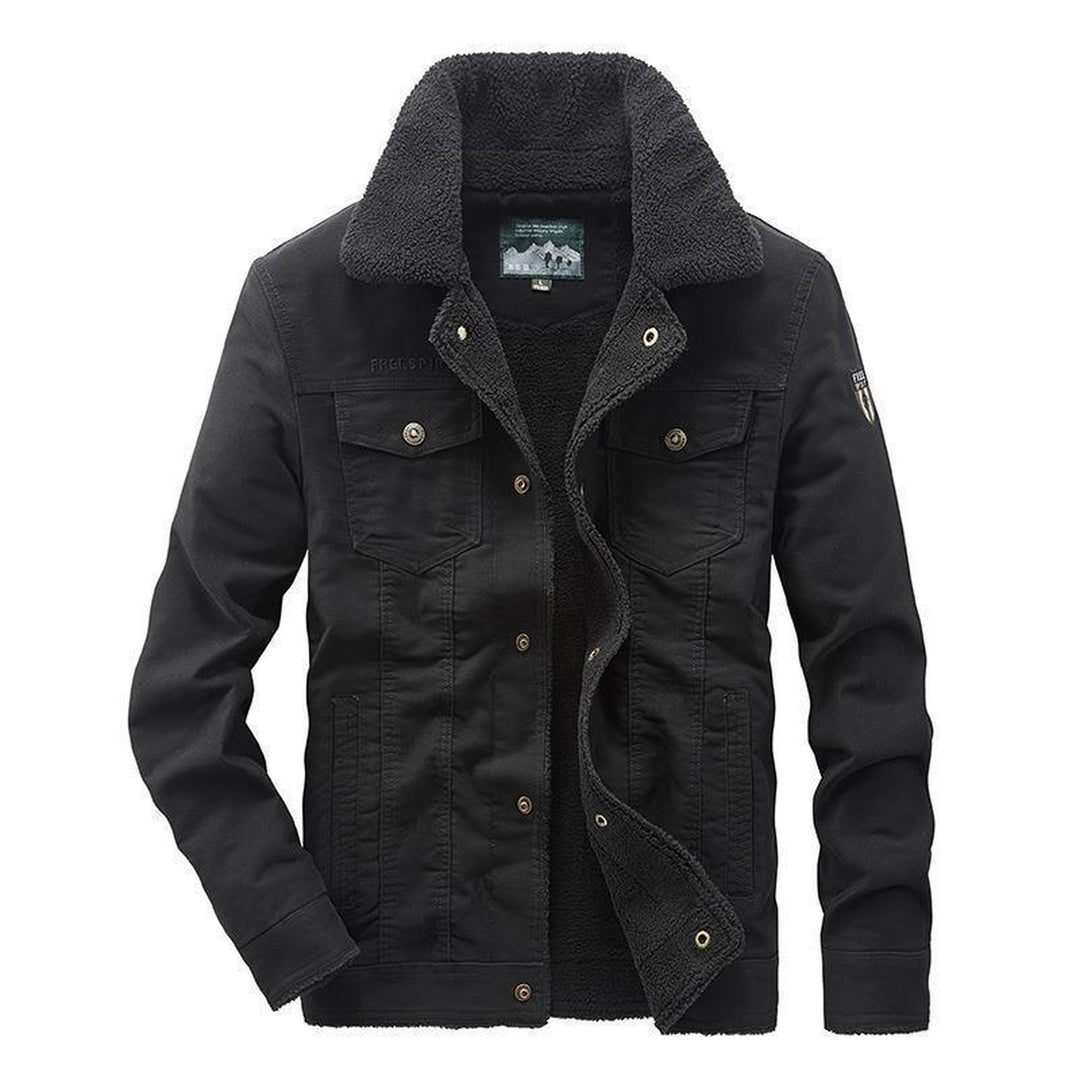 Men's Fortress Padded Cotton Military Jacket – Fleece Lined – view 2