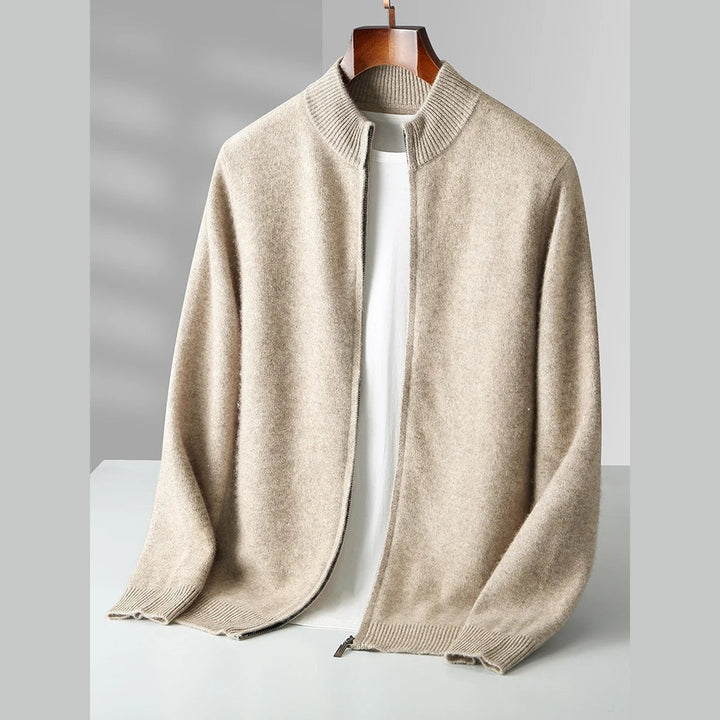 Men's Florenzo Merino Wool Zip-Up Cardigan – Everyday Layering – view 2