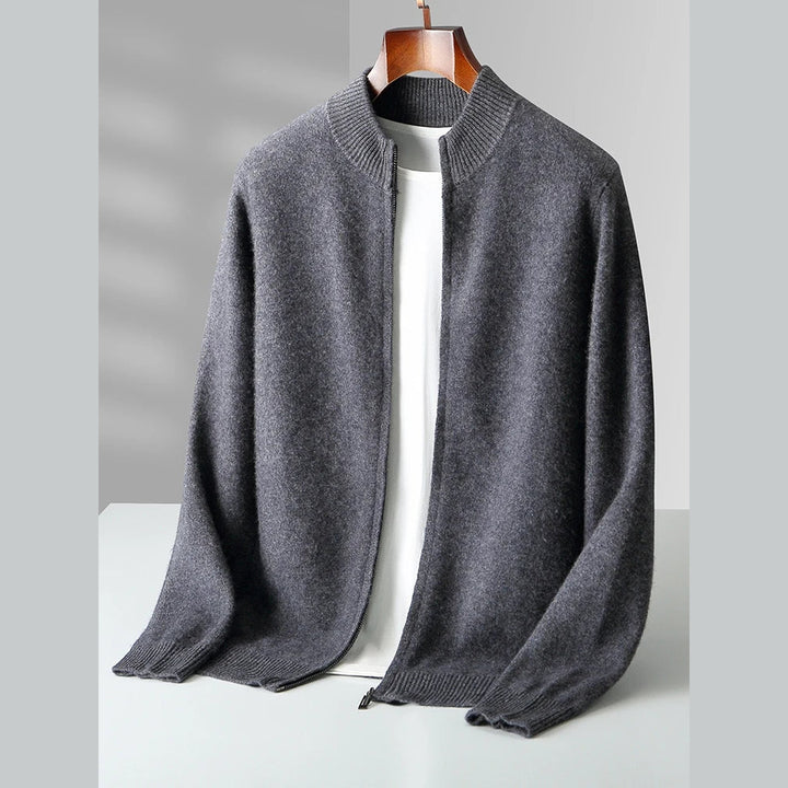 Men's Florenzo Merino Wool Zip-Up Cardigan – Everyday Layering – view 3